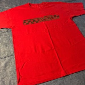 CLASSIC AUTHENTIC VANS RED T-SHIRT